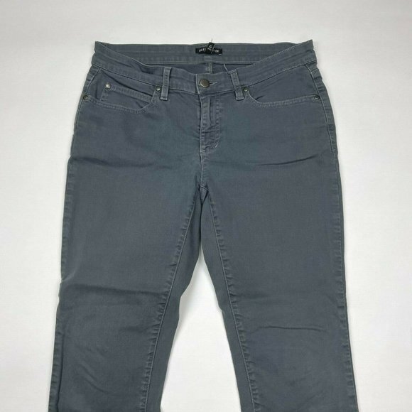 Eileen Fisher Organic Cotton Jeans Pockets Stretch Zip Closure Pants Women 6 - Picture 3 of 10